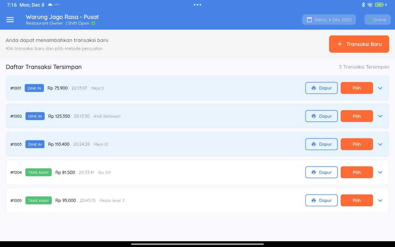 Screenshot POS SaaS 2