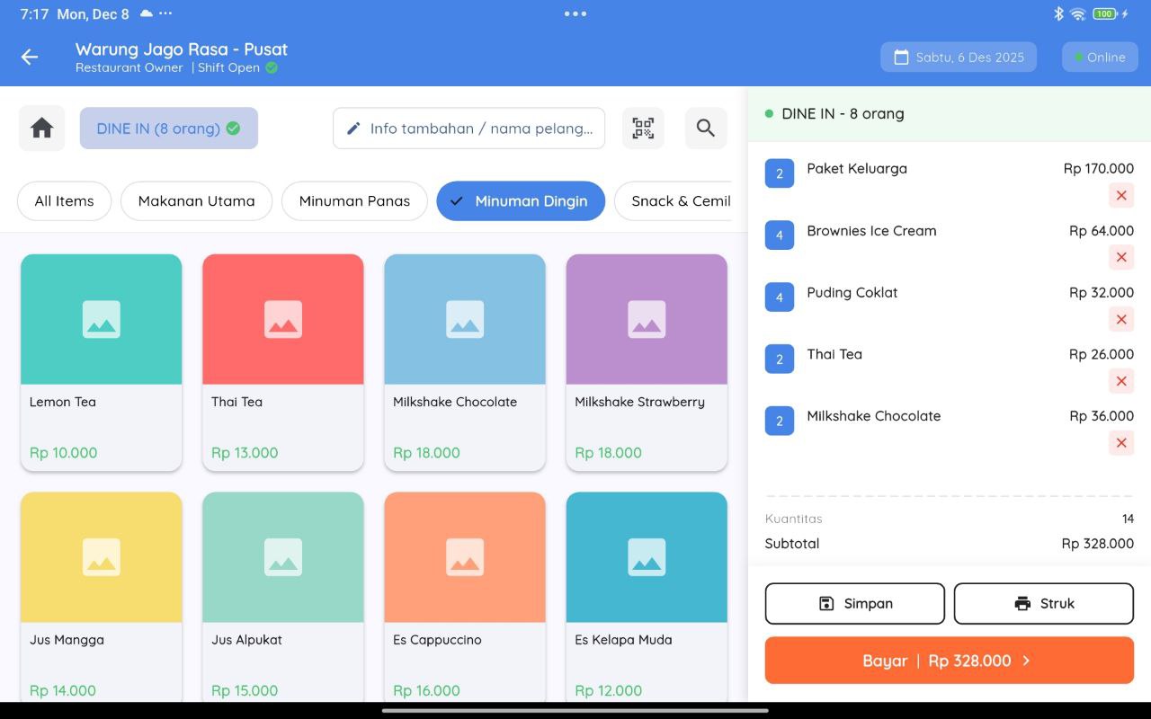 Dashboard POS SaaS - Preview